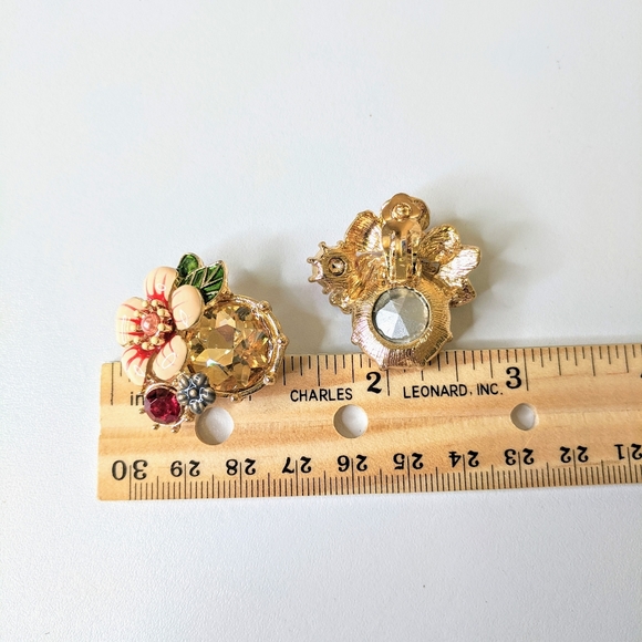 Anthro Floret Cluster Earrings - Picture 2 of 2